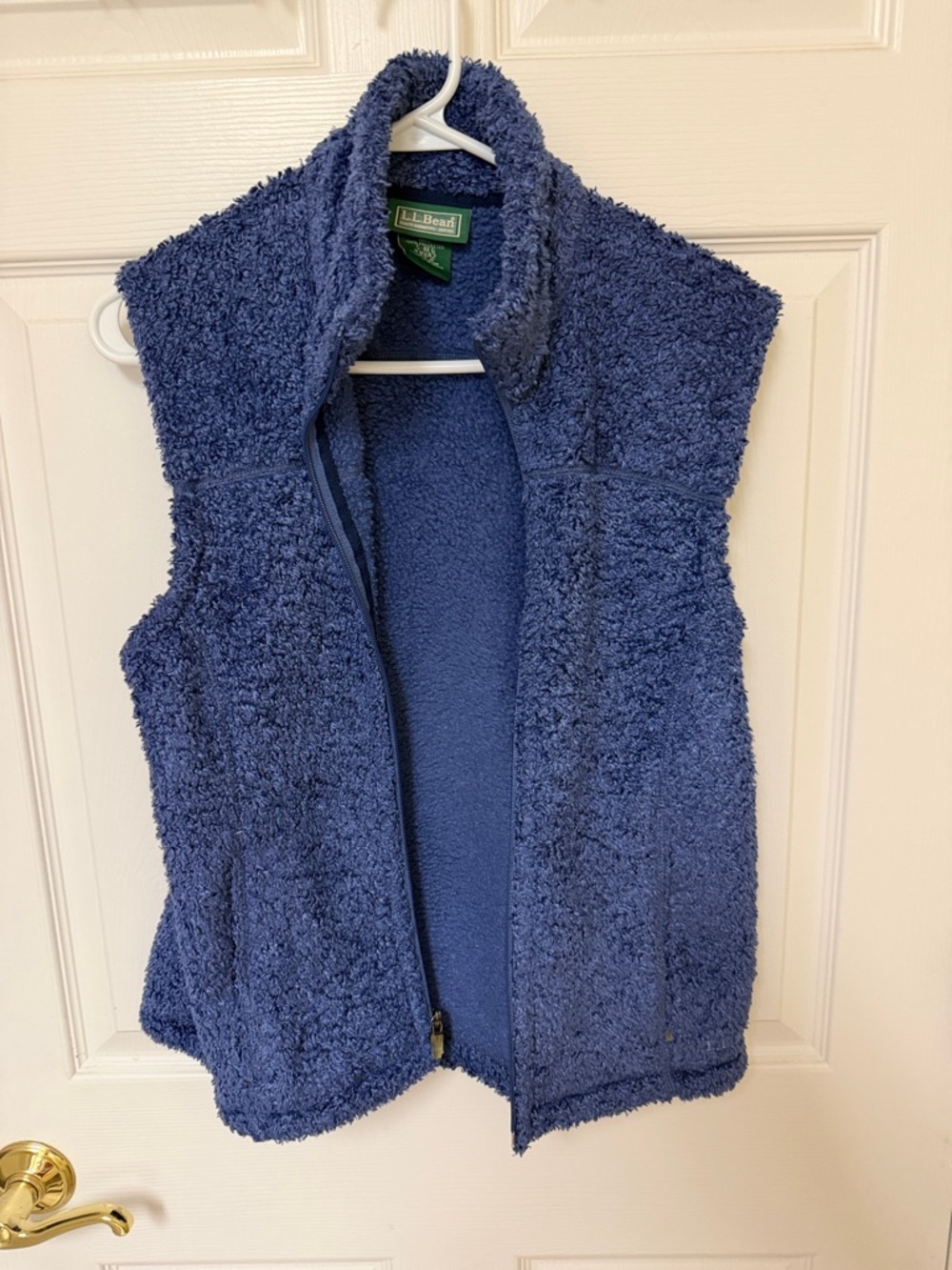 L.L. Bean Kids' Deep Blue Sherpa Fleece Vest